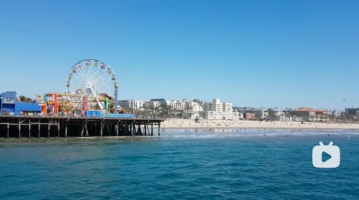 洛杉矶圣莫妮卡海滩santa monica pier