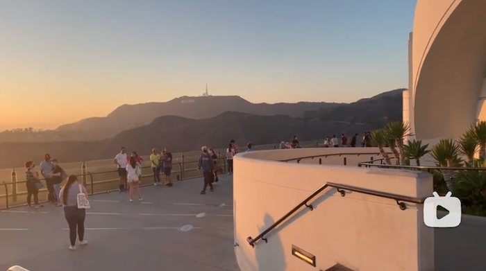 格里菲斯和月亮 LA Griffith Observatory